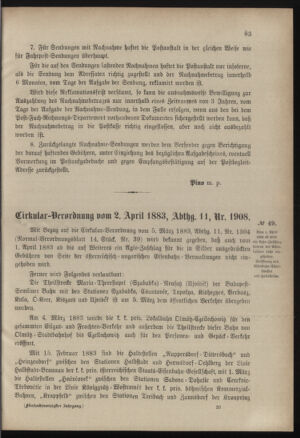 Verordnungsblatt für das Kaiserlich-Königliche Heer 18830411 Seite: 5