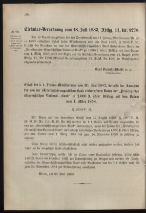 Verordnungsblatt für das Kaiserlich-Königliche Heer 18830720 Seite: 20