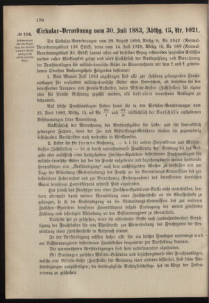 Verordnungsblatt für das Kaiserlich-Königliche Heer 18830731 Seite: 2