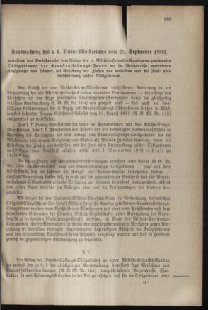 Verordnungsblatt für das Kaiserlich-Königliche Heer 18831006 Seite: 19