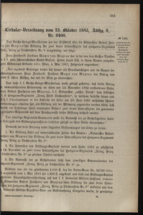 Verordnungsblatt für das Kaiserlich-Königliche Heer 18831031 Seite: 13