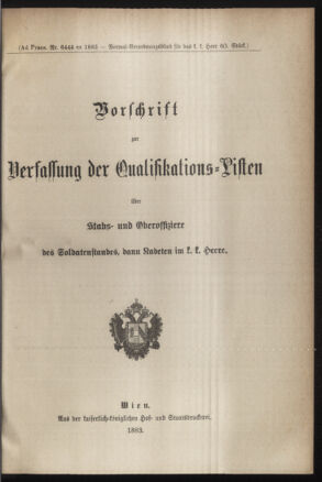 Verordnungsblatt für das Kaiserlich-Königliche Heer 18831223 Seite: 5