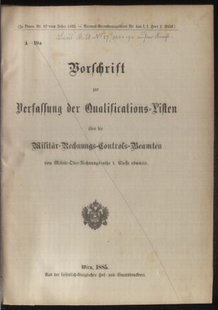 Verordnungsblatt für das Kaiserlich-Königliche Heer 18850117 Seite: 5