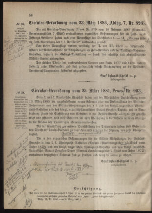 Verordnungsblatt für das Kaiserlich-Königliche Heer 18850403 Seite: 2