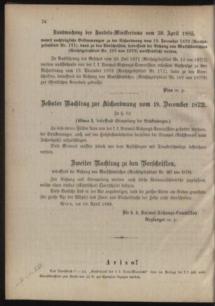 Verordnungsblatt für das Kaiserlich-Königliche Heer 18850530 Seite: 2