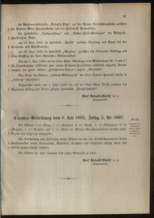 Verordnungsblatt für das Kaiserlich-Königliche Heer 18850710 Seite: 3