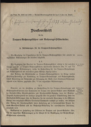 Verordnungsblatt für das Kaiserlich-Königliche Heer 18850722 Seite: 23