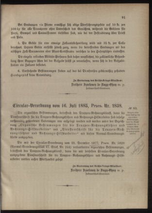 Verordnungsblatt für das Kaiserlich-Königliche Heer 18850722 Seite: 3