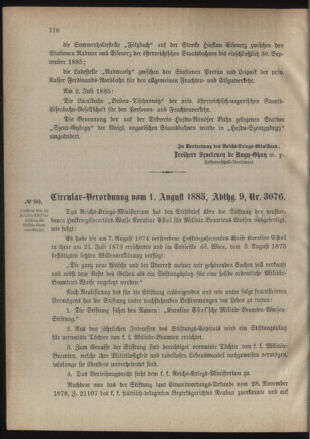 Verordnungsblatt für das Kaiserlich-Königliche Heer 18850812 Seite: 2