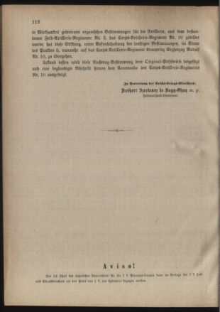 Verordnungsblatt für das Kaiserlich-Königliche Heer 18850812 Seite: 4