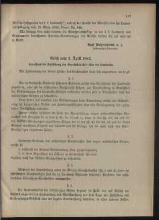 Verordnungsblatt für das Kaiserlich-Königliche Heer 18850812 Seite: 9