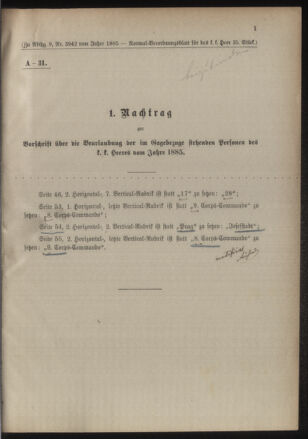 Verordnungsblatt für das Kaiserlich-Königliche Heer 18851021 Seite: 3