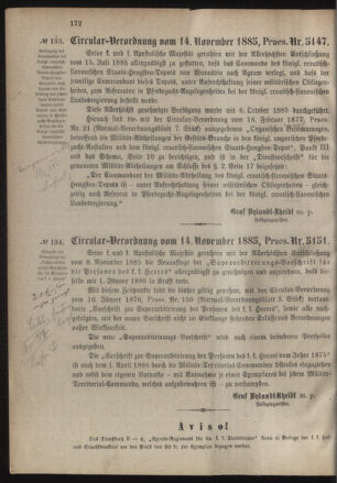 Verordnungsblatt für das Kaiserlich-Königliche Heer 18851124 Seite: 2