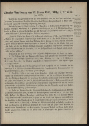 Verordnungsblatt für das Kaiserlich-Königliche Heer 18860131 Seite: 7