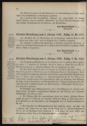 Verordnungsblatt für das Kaiserlich-Königliche Heer 18860212 Seite: 4