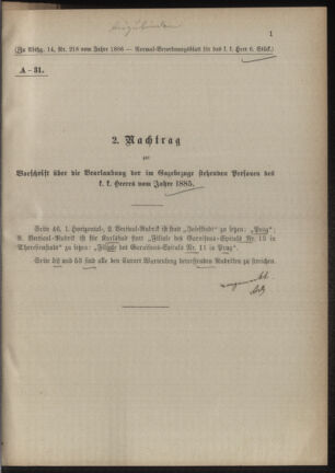 Verordnungsblatt für das Kaiserlich-Königliche Heer 18860212 Seite: 5