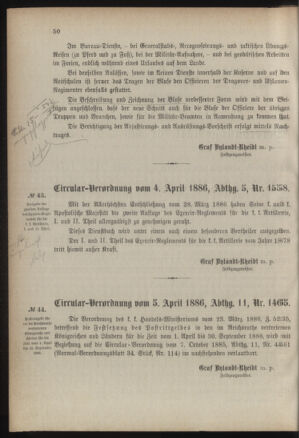 Verordnungsblatt für das Kaiserlich-Königliche Heer 18860409 Seite: 2