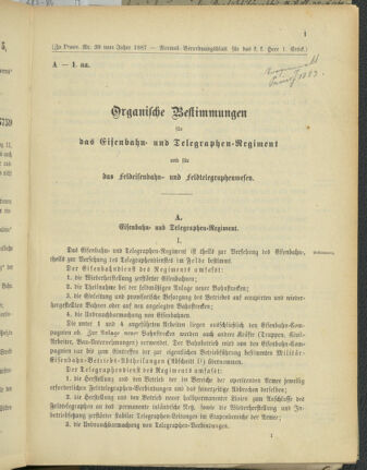 Verordnungsblatt für das Kaiserlich-Königliche Heer 18870108 Seite: 3