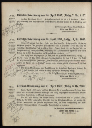 Verordnungsblatt für das Kaiserlich-Königliche Heer 18870430 Seite: 2