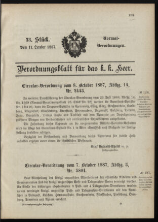 Verordnungsblatt für das Kaiserlich-Königliche Heer