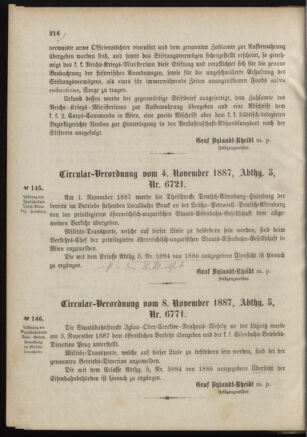 Verordnungsblatt für das Kaiserlich-Königliche Heer 18871116 Seite: 4