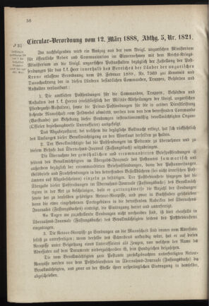 Verordnungsblatt für das Kaiserlich-Königliche Heer 18880314 Seite: 2