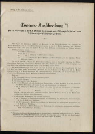 Verordnungsblatt für das Kaiserlich-Königliche Heer 18880314 Seite: 45