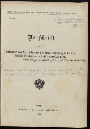 Verordnungsblatt für das Kaiserlich-Königliche Heer 18880314 Seite: 5