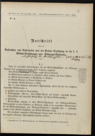 Verordnungsblatt für das Kaiserlich-Königliche Heer 18880314 Seite: 7