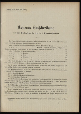 Verordnungsblatt für das Kaiserlich-Königliche Heer 18880505 Seite: 5