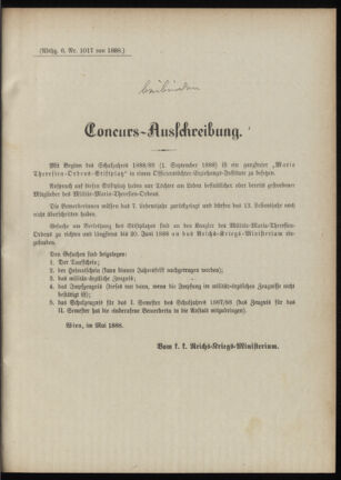 Verordnungsblatt für das Kaiserlich-Königliche Heer 18880524 Seite: 3