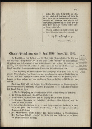 Verordnungsblatt für das Kaiserlich-Königliche Heer 18880612 Seite: 3