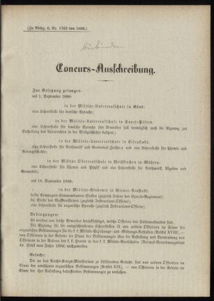 Verordnungsblatt für das Kaiserlich-Königliche Heer 18880630 Seite: 5