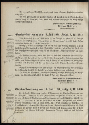 Verordnungsblatt für das Kaiserlich-Königliche Heer 18880719 Seite: 2