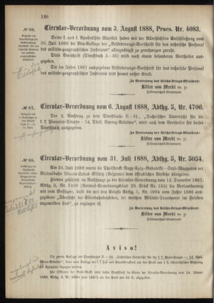 Verordnungsblatt für das Kaiserlich-Königliche Heer 18880812 Seite: 2