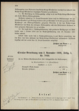 Verordnungsblatt für das Kaiserlich-Königliche Heer 18881115 Seite: 6