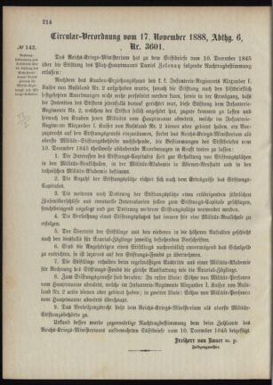 Verordnungsblatt für das Kaiserlich-Königliche Heer 18881130 Seite: 6