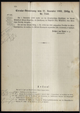 Verordnungsblatt für das Kaiserlich-Königliche Heer 18881130 Seite: 8