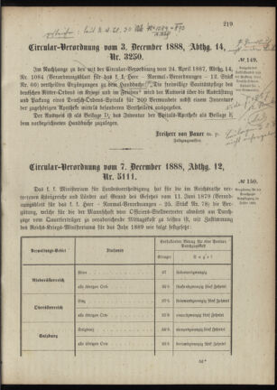 Verordnungsblatt für das Kaiserlich-Königliche Heer 18881211 Seite: 3