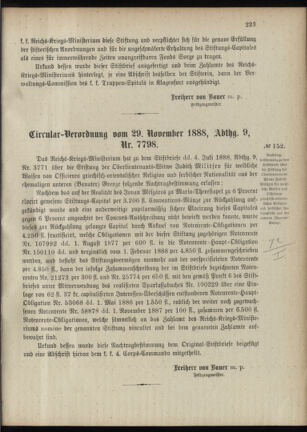 Verordnungsblatt für das Kaiserlich-Königliche Heer 18881211 Seite: 7