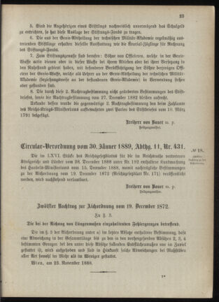 Verordnungsblatt für das Kaiserlich-Königliche Heer 18890215 Seite: 3