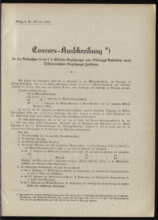 Verordnungsblatt für das Kaiserlich-Königliche Heer 18890225 Seite: 9