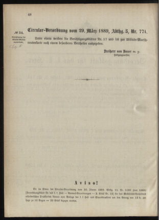 Verordnungsblatt für das Kaiserlich-Königliche Heer 18890331 Seite: 2