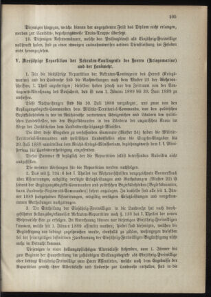 Verordnungsblatt für das Kaiserlich-Königliche Heer 18890418 Seite: 7