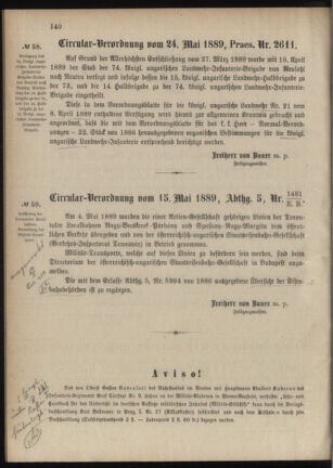 Verordnungsblatt für das Kaiserlich-Königliche Heer 18890527 Seite: 2