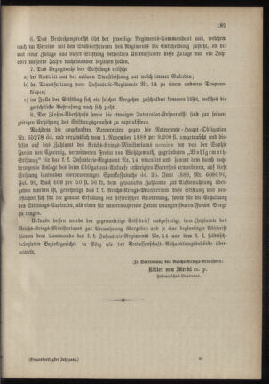 Verordnungsblatt für das Kaiserlich-Königliche Heer 18890731 Seite: 13