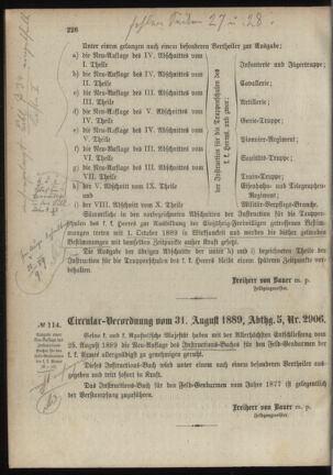 Verordnungsblatt für das Kaiserlich-Königliche Heer 18890908 Seite: 20