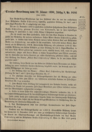 Verordnungsblatt für das Kaiserlich-Königliche Heer 18900131 Seite: 5