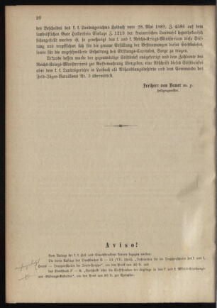 Verordnungsblatt für das Kaiserlich-Königliche Heer 18900131 Seite: 6