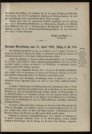 Verordnungsblatt für das Kaiserlich-Königliche Heer 18900421 Seite: 3